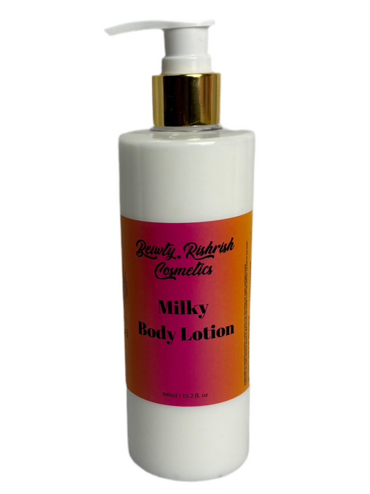 Milky body lotion